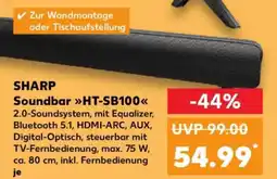 Kaufland SHARP Soundbar HT-SB100 Angebot