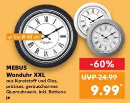 Kaufland MEBUS Wanduhr XXL Angebot