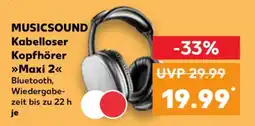 Kaufland MUSICSOUND Kabelloser Kopfhörer Maxi 2 Angebot