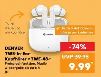 Kaufland DENVER TWS-In-Ear-Kopfhörer TWE-48 Angebot