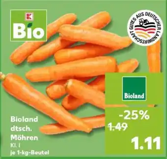 Kaufland Bioland dtsch. Möhren Angebot