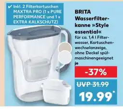 Kaufland BRITA Wasserfilterkanne Style essential Angebot