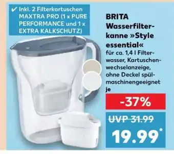 Kaufland BRITA Wasserfilterkanne Style essential Angebot