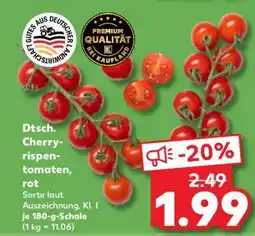 Kaufland Dtsch. Cherryrispentomaten, rot Angebot