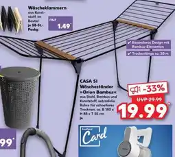 Kaufland CASA SI Wäscheständer Orion Bambus Angebot