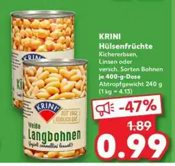 Kaufland KRINI Hülsenfrüchte Angebot