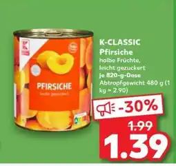 Kaufland K-CLASSIC Pfirsiche Angebot