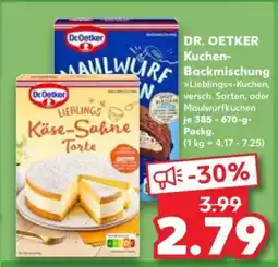 Kaufland DR. OETKER Kuchen- Backmischung Angebot