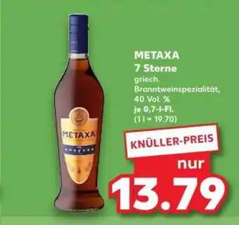 Kaufland METAXA 7 Sterne Angebot