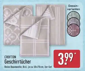 Aldi Nord CROFTON Geschirrtücher Angebot