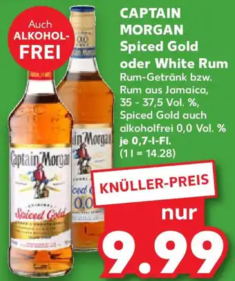 Kaufland CAPTAIN MORGAN Spiced Gold oder White Rum Angebot