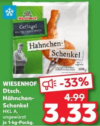 Kaufland WIESENHOF Dtsch. Hähnchen Schenkel Angebot