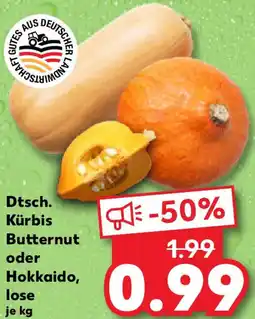 Kaufland Dtsch. Kürbis Butternut oder Hokkaido, lose Angebot