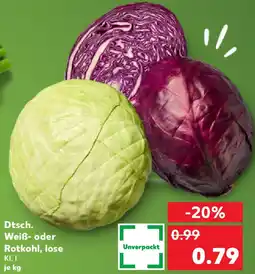 Kaufland Dtsch. Weiß- oder Rotkohl, lose Angebot