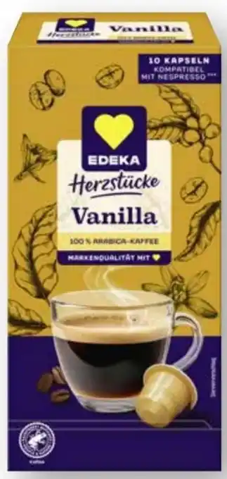 Scheck-in-Center Edeka Herzstücke Kaffeekapseln Vanilla Angebot