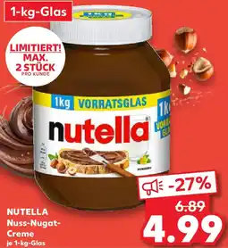 Kaufland NUTELLA Nuss-Nugat Creme Angebot