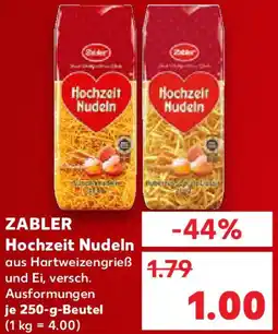 Kaufland ZABLER Hochzeit Nudeln Angebot