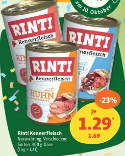 Fressnapf Rinti Kennerfleisch Nassnahrung. Angebot