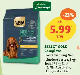 Fressnapf SELECT GOLD Complete Angebot