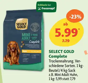 Fressnapf SELECT GOLD Complete Angebot