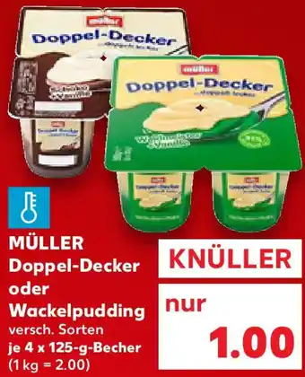 Kaufland MÜLLER Doppel-Decker oder Wackelpudding Angebot