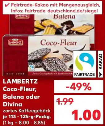 Kaufland LAMBERTZ Coco-Fleur, Balena oder Divina Angebot