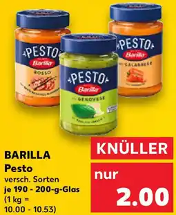 Kaufland BARILLA Pesto Angebot