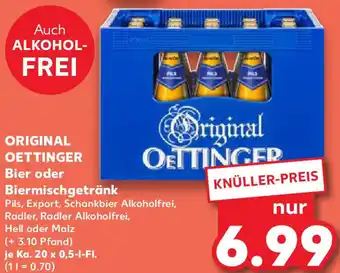 Kaufland ORIGINAL OETTINGER Bier oder Biermischgetränk Angebot