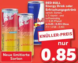 Kaufland RED BULL Energy Drink oder Erfrischungsgetränk Angebot