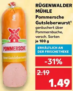 Kaufland RÜGENWALDER MÜHLE Pommersche Gutsleberwurst Angebot