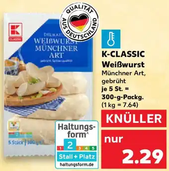 Kaufland K-CLASSIC Weißwurst Angebot