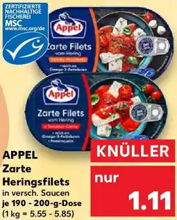 Kaufland APPEL Zarte Heringsfilets Angebot