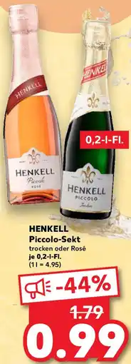 Kaufland HENKELL Piccolo-Sekt Angebot