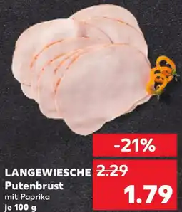 Kaufland LANGEWIESCHE Putenbrust Angebot