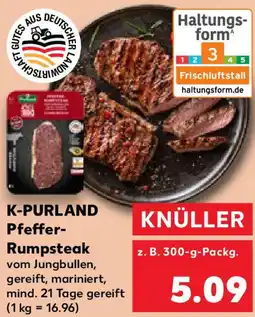 Kaufland K-PURLAND Pfeffer Rumpsteak Angebot