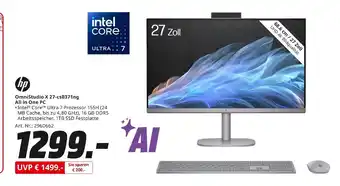 MediaMarkt Hp omnistudio x 27-cs0371ng all in one pc Angebot
