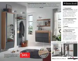 Zurbrüggen Dieter knoll garderobenprogramm arco trend Angebot