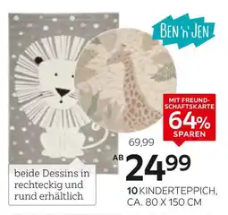 XXXLutz Ben‘n‘jen kinderteppich „löwe“ & „giraffe“ Angebot