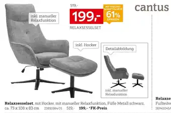 XXXLutz Cantus relaxsesselset Angebot
