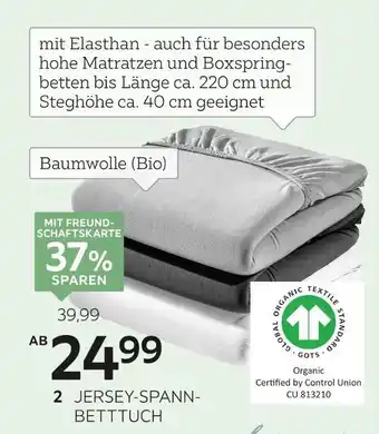 XXXLutz Bio:vio jersey-spannbetttuch „florentano“ Angebot