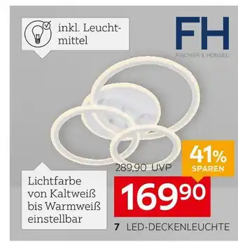 XXXLutz Fischer & honsel led-deckenleuchte Angebot
