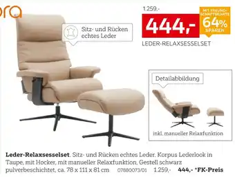 XXXLutz Xora leder-relaxsesselset Angebot