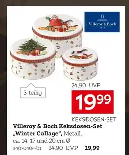 XXXLutz Villeroy & boch keksdosen-set „winter collage“ Angebot