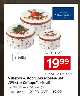 XXXLutz Villeroy & boch keksdosen-set „winter collage“ Angebot