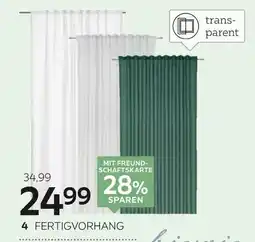 XXXLutz Bio:vio fertigvorhang „elina“ Angebot