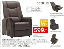 XXXLutz Cantus leder-fernsehsessel Angebot