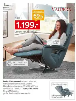 XXXLutz Valdera leder-relaxsessel Angebot