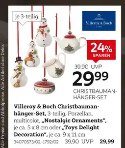 XXXLutz Villeroy & boch christbaumanhänger-set, nostalgic ornaments, toys delight decoration Angebot