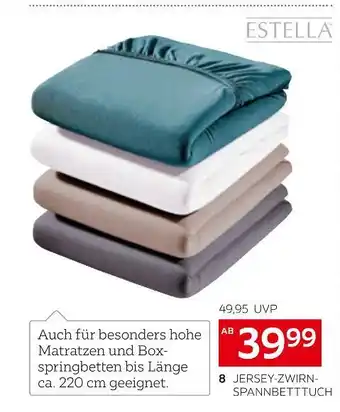 XXXLutz Estella jersey-zwirn-spannbetttuch Angebot