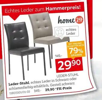 XXXLutz Home24 leder-stuhl Angebot
